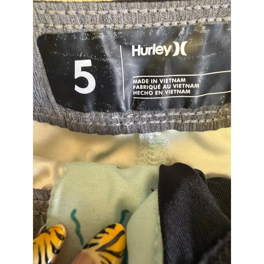 Hurley pink flamingo swim shorts youth size 5 - Picture 3 of 6